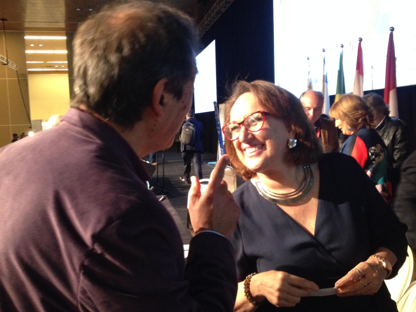 El Alcalde Alfonso junto a REbeca Grynspan, Secretaria General Iberoamericana.